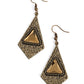 Cosmic Destination - Brass - Paparazzi Earring Image