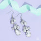 Rhinestone Reveler - White - Paparazzi Earring Image