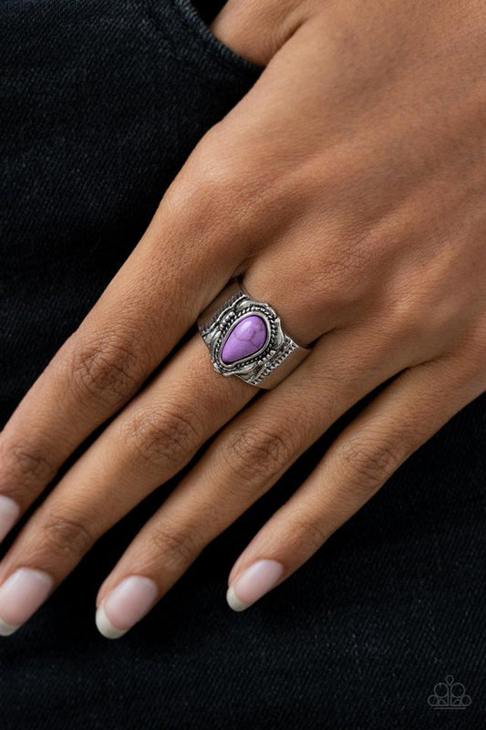 Moab Motif - Purple - Paparazzi Ring Image