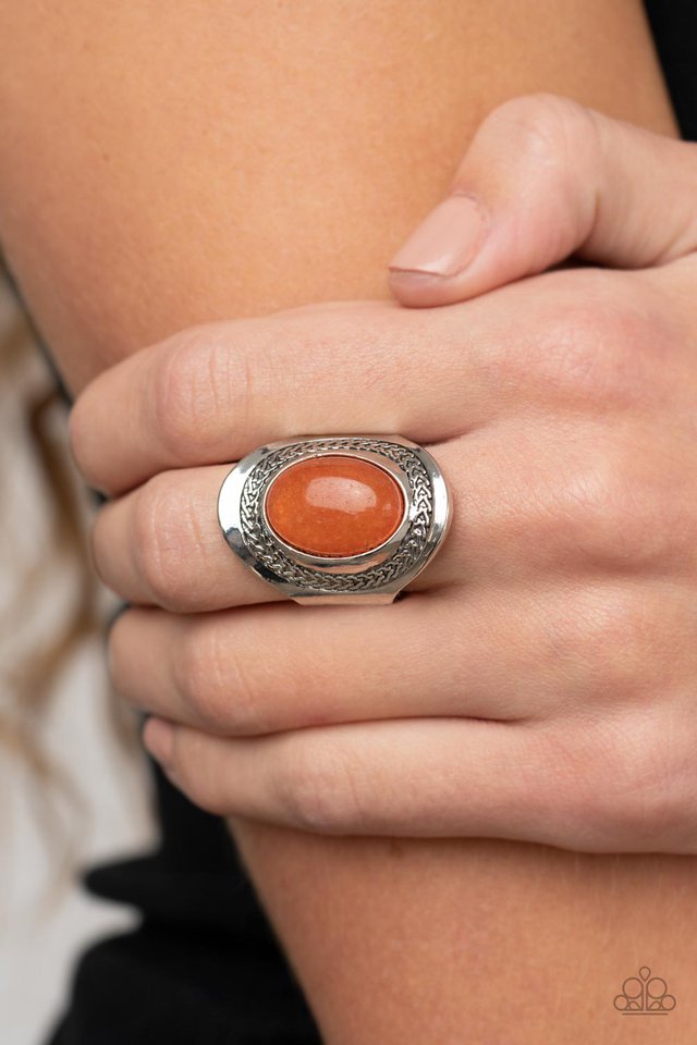 Rockable Refinement - Orange - Paparazzi Ring Image