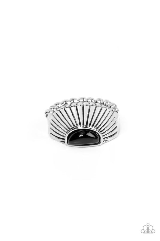 Fabulously FAN-tabulous - Black - Paparazzi Ring Image