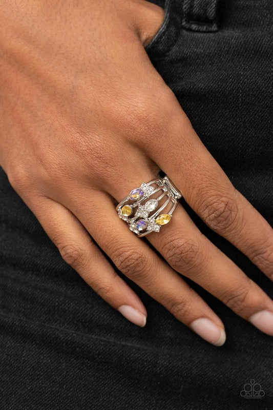 Ethereal Escapade - Yellow - Paparazzi Ring Image