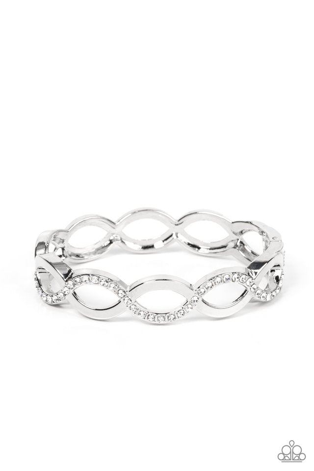 Tailored Twinkle - White - Paparazzi Bracelet Image