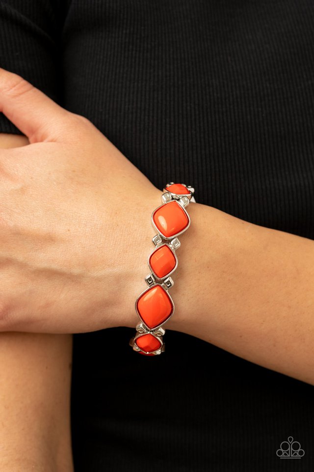 ​Boldly BEAD-azzled - Orange - Paparazzi Bracelet Image