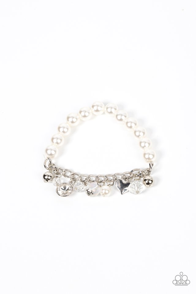 Adorningly Admirable - White - Paparazzi Bracelet Image