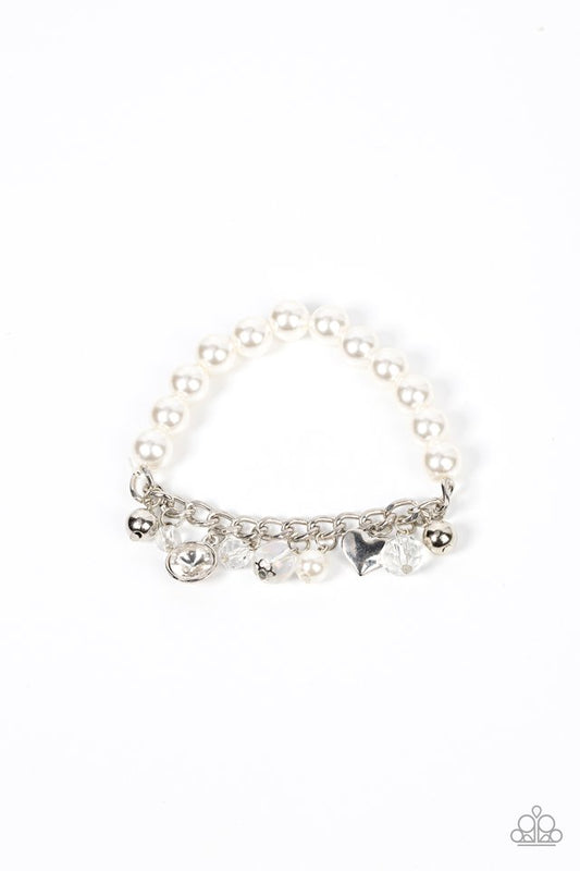 Adorningly Admirable - White - Paparazzi Bracelet Image