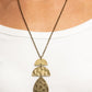 Mayan Mystery - Brass - Paparazzi Necklace Image