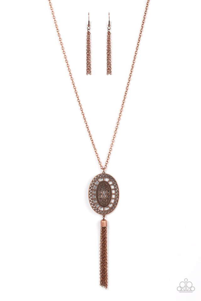 Whimsically Wistful - Copper - Paparazzi Necklace Image