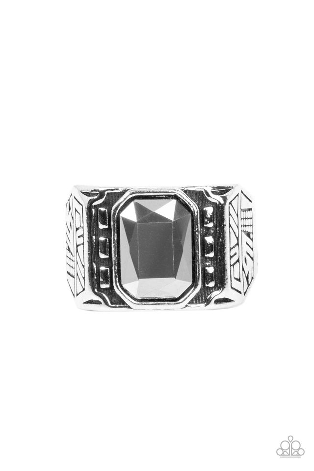 Metro Magnate - Silver - Paparazzi Ring Image