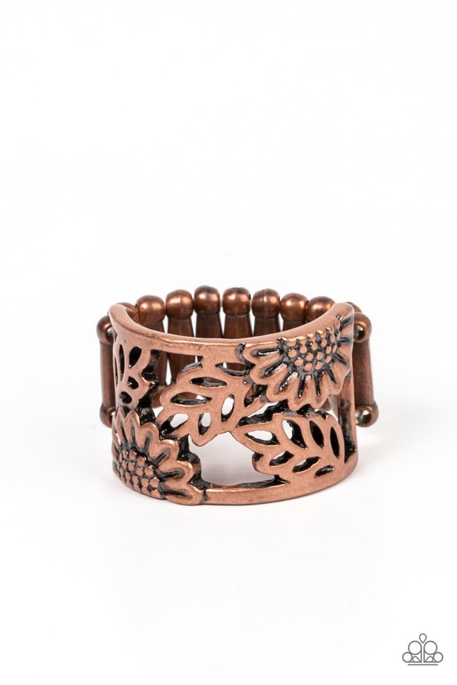 Farmhouse Foliage - Copper - Paparazzi Ring Image