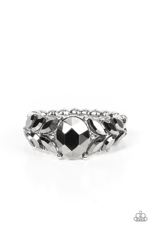 Smooth Smolder - Silver - Paparazzi Ring Image