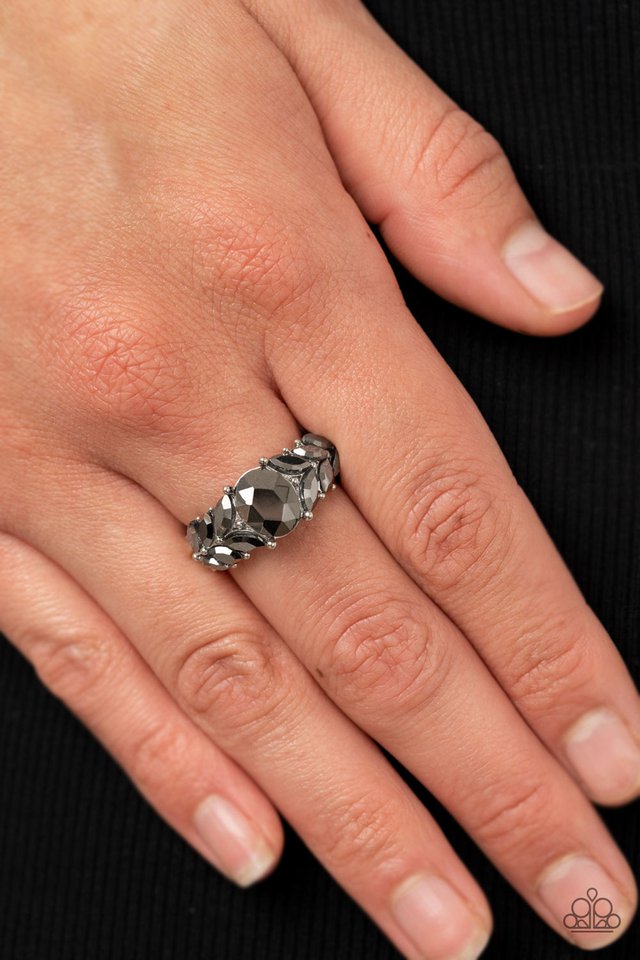 Smooth Smolder - Silver - Paparazzi Ring Image