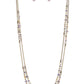 Petitely Prismatic - Brass - Paparazzi Necklace Image