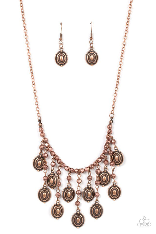 Leave it in the PASTURE - Copper - Paparazzi Necklace Image