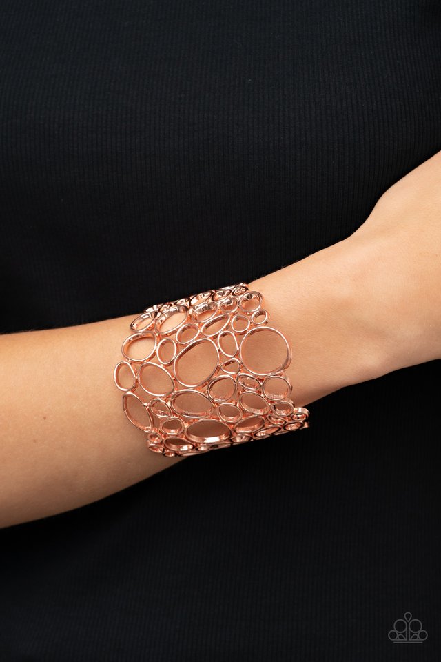 All Turned Around - Copper - Paparazzi Bracelet Image