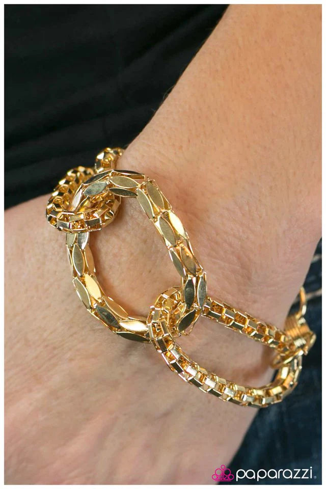 Paparazzi Bracelet ~ Shameless - Gold