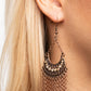 Greco Goddess - Copper - Paparazzi Earring Image