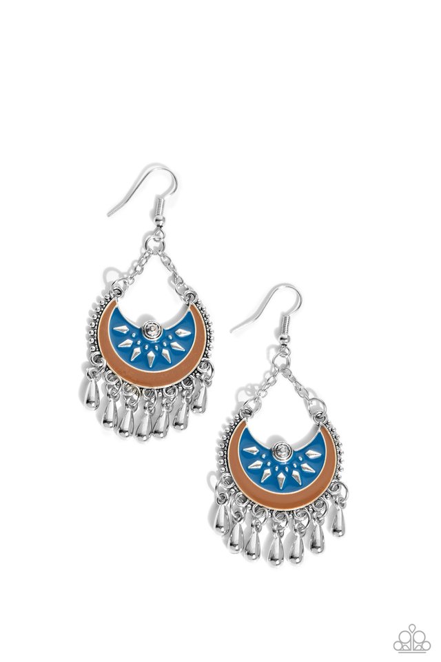 I Just Need CHIME - Blue - Paparazzi Earring Image