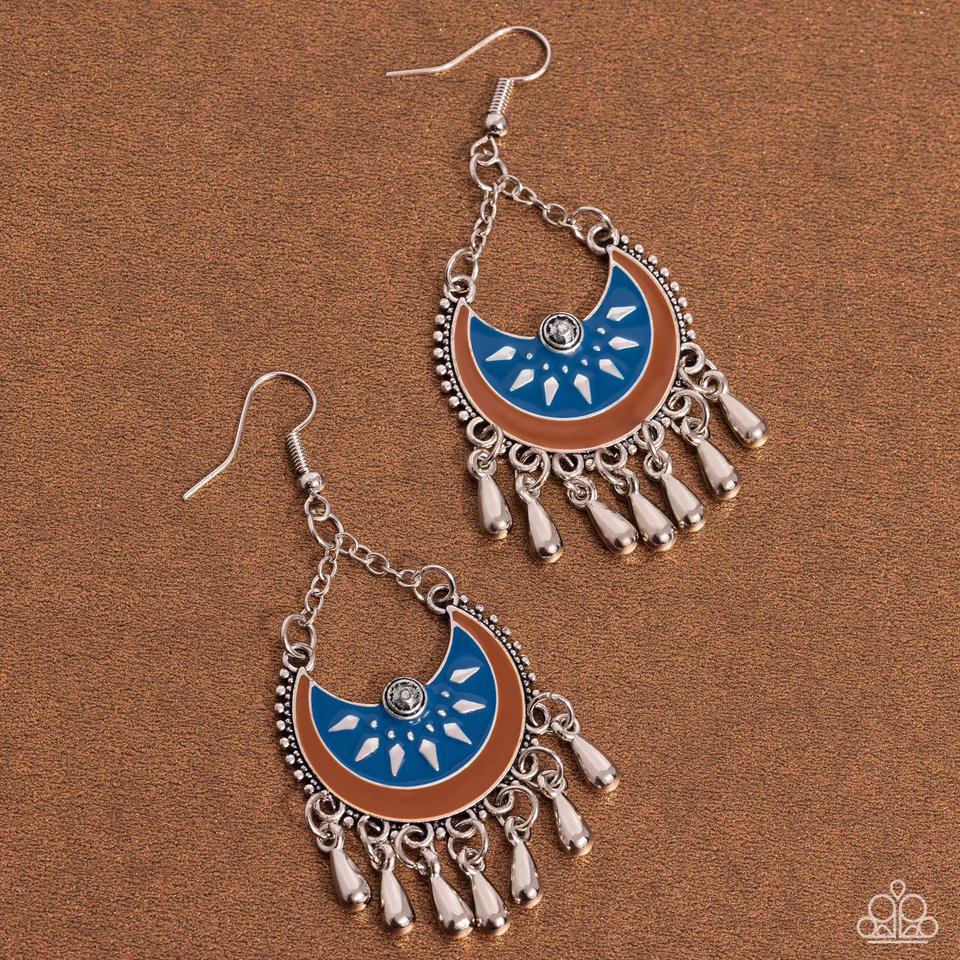 I Just Need CHIME - Blue - Paparazzi Earring Image