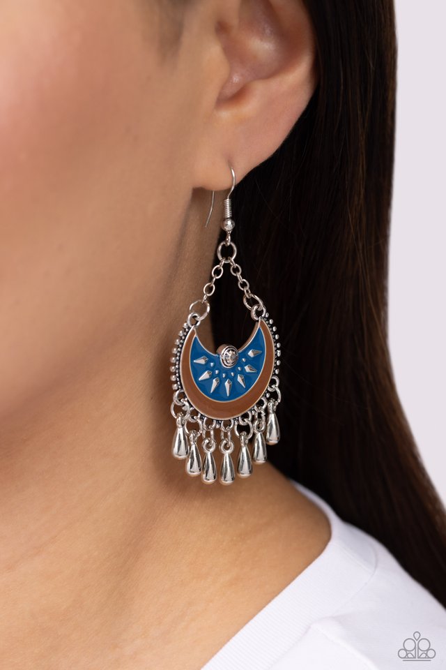 I Just Need CHIME - Blue - Paparazzi Earring Image