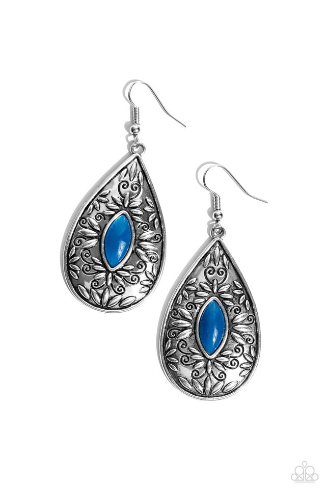 Two PERENNIALS in a Pod - Blue - Paparazzi Earring Image