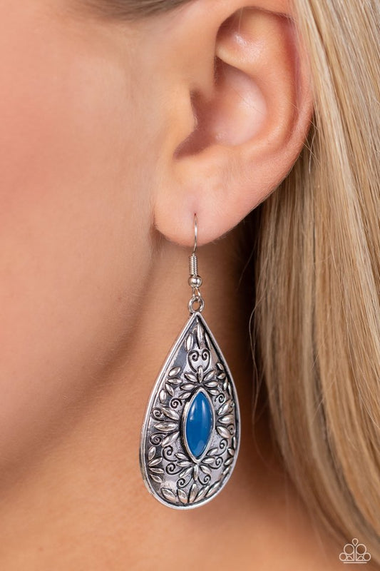 Two PERENNIALS in a Pod - Blue - Paparazzi Earring Image