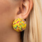 Kaleidoscope Sky - Yellow - Paparazzi Earring Image