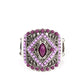 Amplified Aztec - Purple - Paparazzi Ring Image