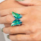 Fluorescent Flutter - Green - Paparazzi Ring Image