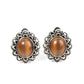 Garden Gazebo - Brown - Paparazzi Earring Image