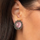 Garden Gazebo - Pink - Paparazzi Earring Image