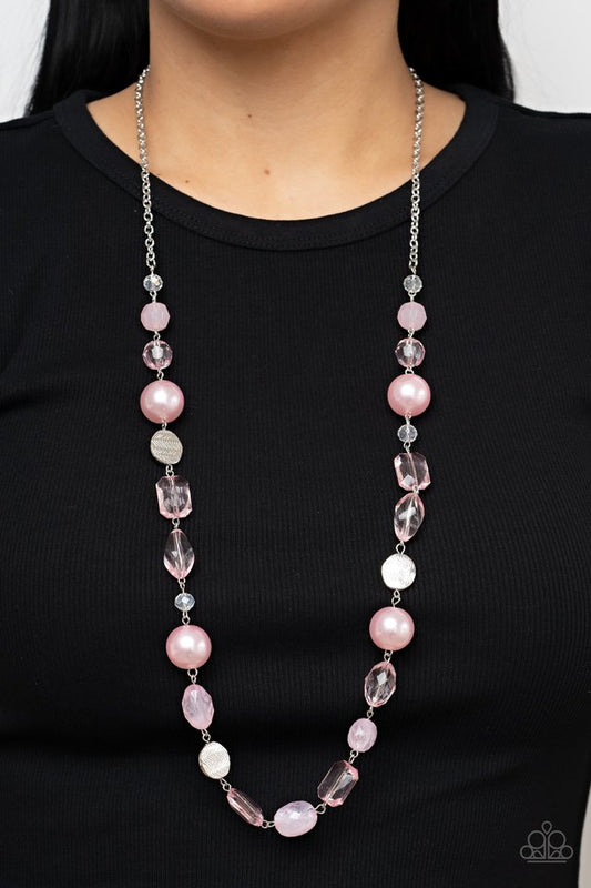 Timelessly Tailored - Pink - Paparazzi Necklace Image