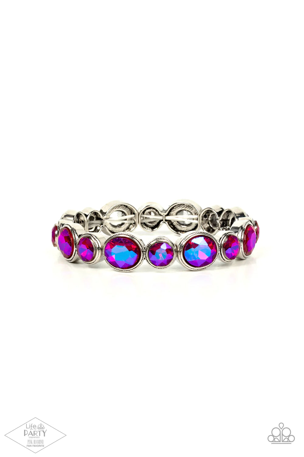 Pulsera Paparazzi ~ Sigue brillando con fuerza - Rosa