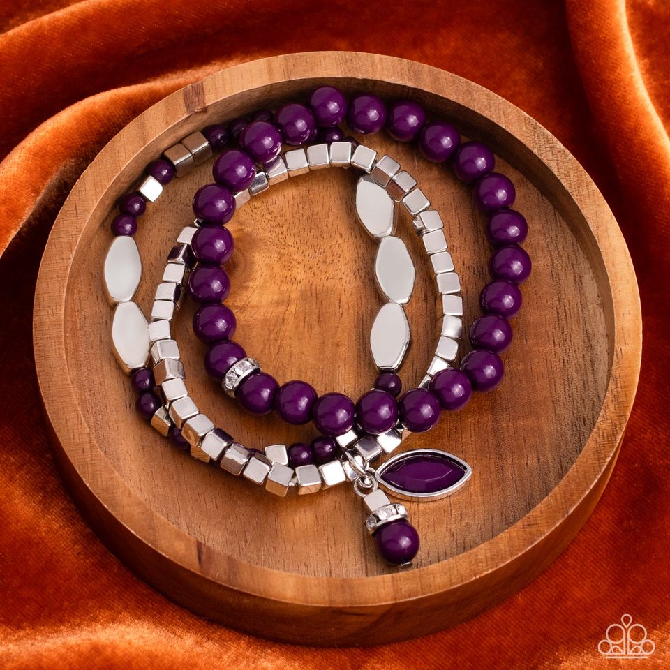 ​Redefined Romance - Purple - Paparazzi Bracelet Image