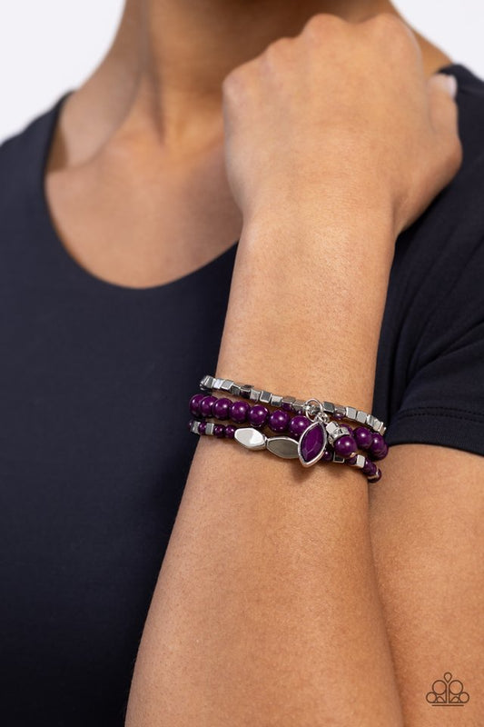 ​Redefined Romance - Purple - Paparazzi Bracelet Image