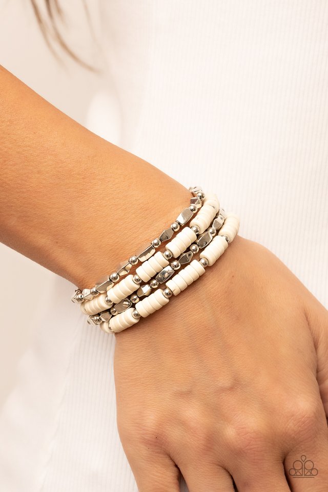 Anasazi Apothecary - White - Paparazzi Bracelet Image