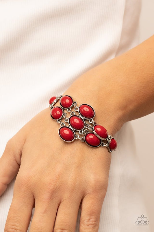 Color Wheel Garden - Red - Paparazzi Bracelet Image