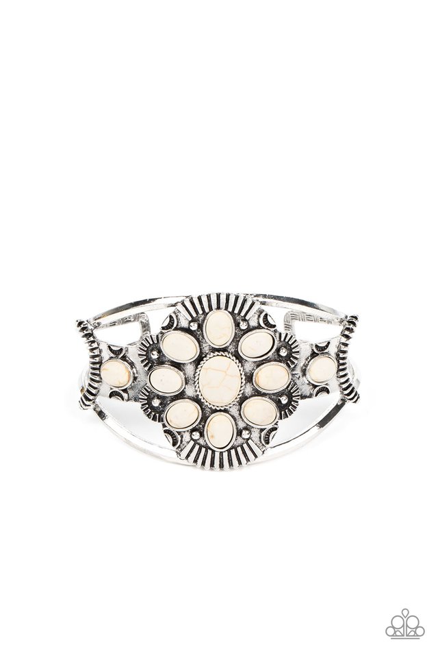 Wistfully Western - White - Paparazzi Bracelet Image