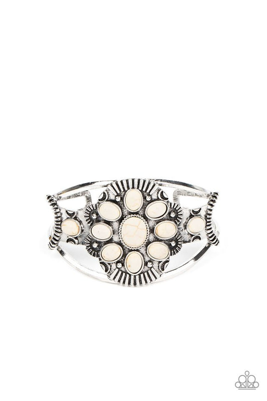 Wistfully Western - White - Paparazzi Bracelet Image