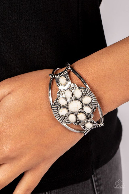 Wistfully Western - White - Paparazzi Bracelet Image