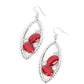 Famously Fashionable - Red - Paparazzi Earring Image