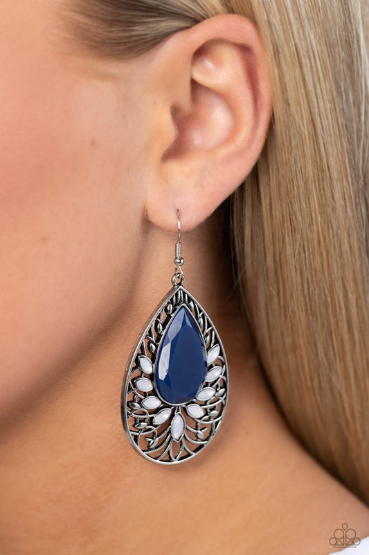 Floral Fairytale - Blue - Paparazzi Earring Image