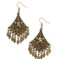 Indie Iridescence - Brass - Paparazzi Earring Image