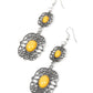 Victorian Villa - Yellow - Paparazzi Earring Image