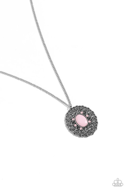 Solar Stunner - Pink - Paparazzi Necklace Image