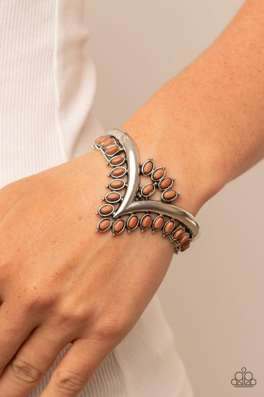 ​​Teton Tiara - Brown - Paparazzi Bracelet Image