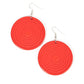 Caribbean Cymbal - Red - Paparazzi Earring Image