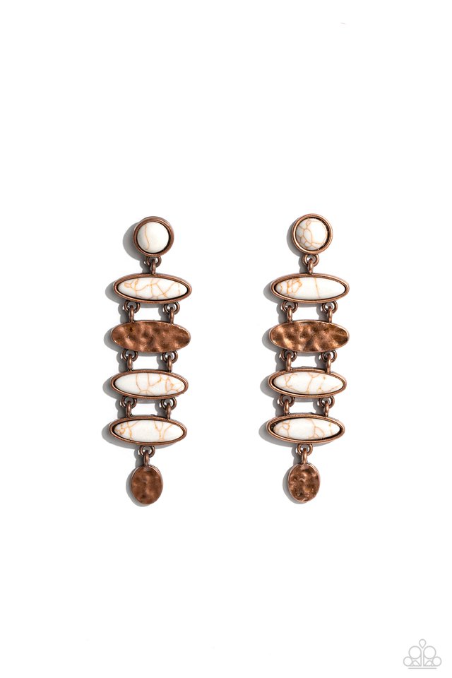 Rustic Reverie - Copper - Paparazzi Earring Image
