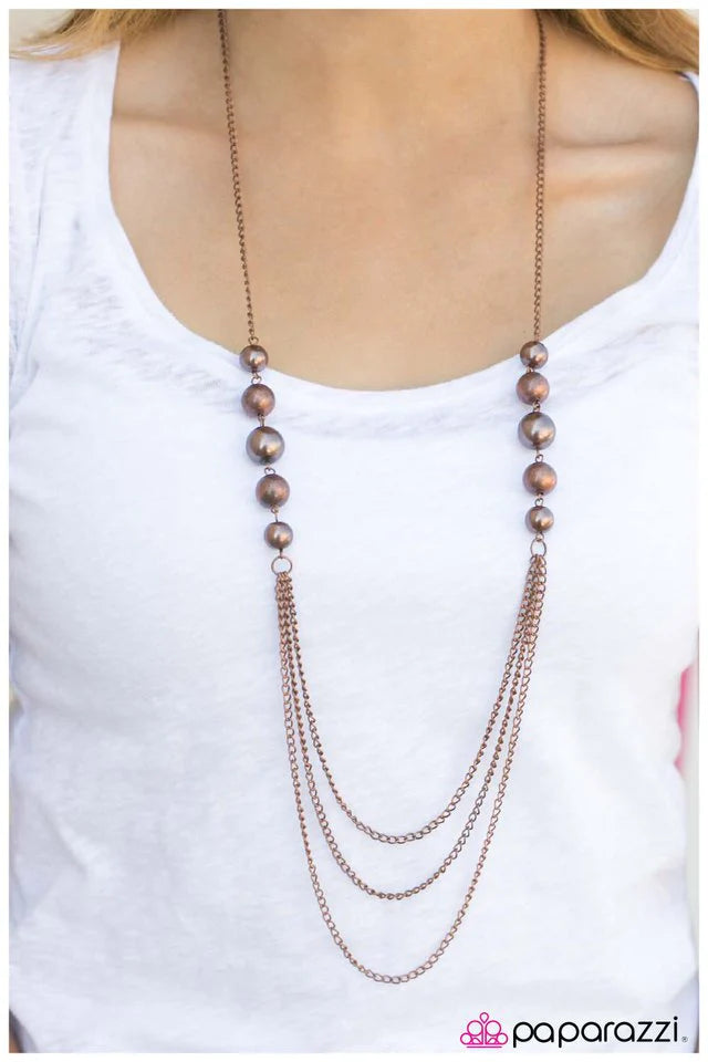 Paparazzi Necklace ~ The Outer Limits - Copper