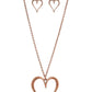 Hopelessly In Love - Copper - Paparazzi Necklace Image